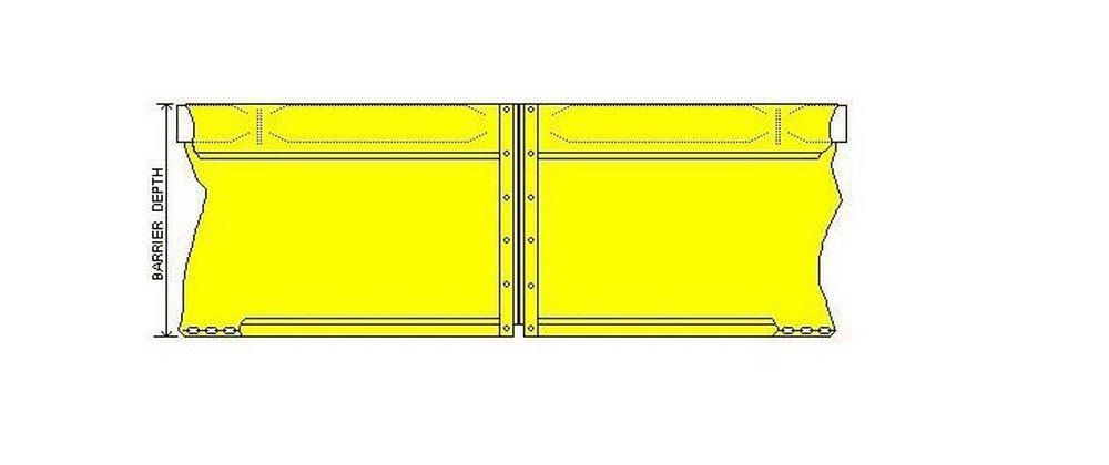 Aer-Flo Canvas 3 ft. Floating Silt Fence for Water Shoreline Cleanout 