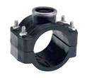 2 x 1 in. IPS Reducing HDPE Clamp Saddle with Stainless Steel Ring and Bolt