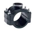 2 x 1-1/2 in. IPS Reducing HDPE Clamp Saddle with Stainless Steel Ring and Bolt 