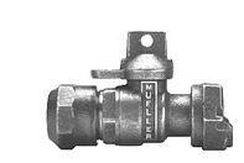 Mueller Company Lead Law Compliant 5/8 X 3/4 X 1 IPS X Meter Swivel NUT Valve 