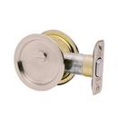 Round Privacy Pocket Door Lock in Polished Chrome