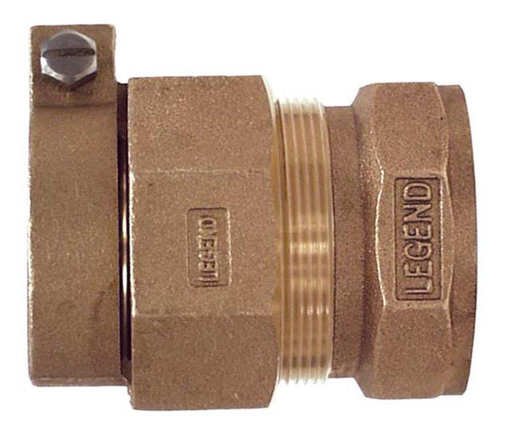 Legend Valve & Fitting Pack Joint x FIP Water Service Brass Coupling 