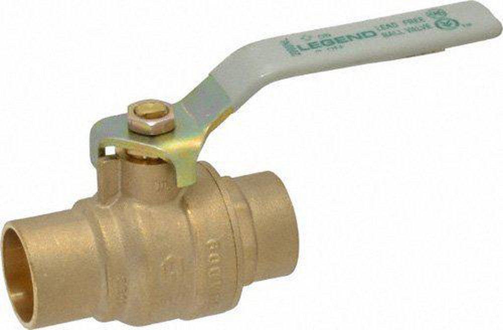 Legend Valve & Fitting Forged Brass Full Port Sweat 600# Ball Valve 