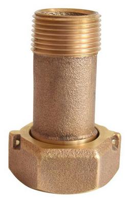 3 in. Flanged x MIP Bronze Meter Coupling