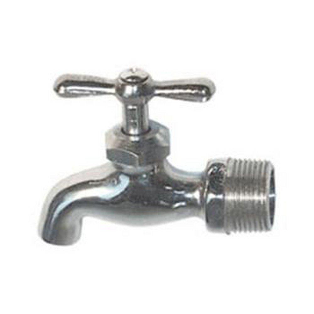 Legend Valve & Fitting Chrome Plated Brass MNPT Hose Bibb 