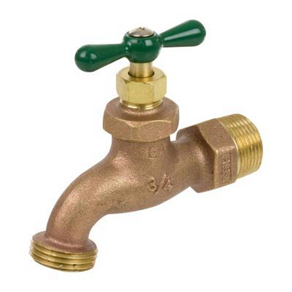 Legend Valve & Fitting Brass MNPT x MGHT Hose Bibb 