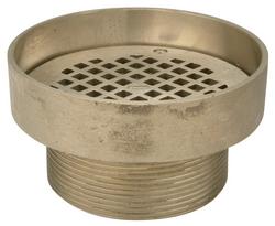 5 in. Round Strainer with Raised Lip Nickel Bronze