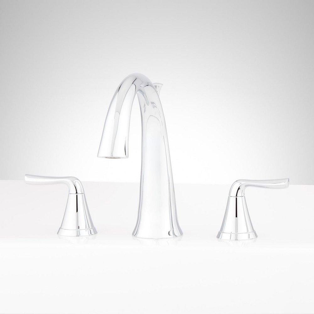 Signature Hardware Chrome Two Handle Roman Tub Faucet (Trim Only) 