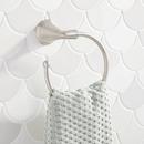 Signature Hardware Brushed Nickel Towel Ring 