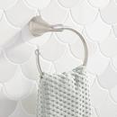 Signature Hardware Brushed Nickel Round Open Towel Ring 