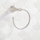 Signature Hardware Brushed Nickel Round Open Towel Ring 