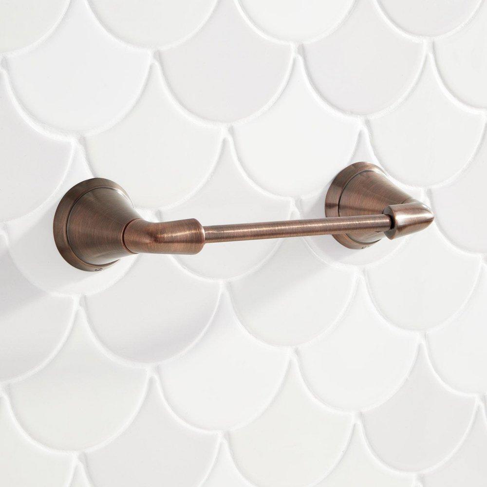 Signature Hardware Oil Rubbed Bronze Wall Mount Toilet Tissue Holder 