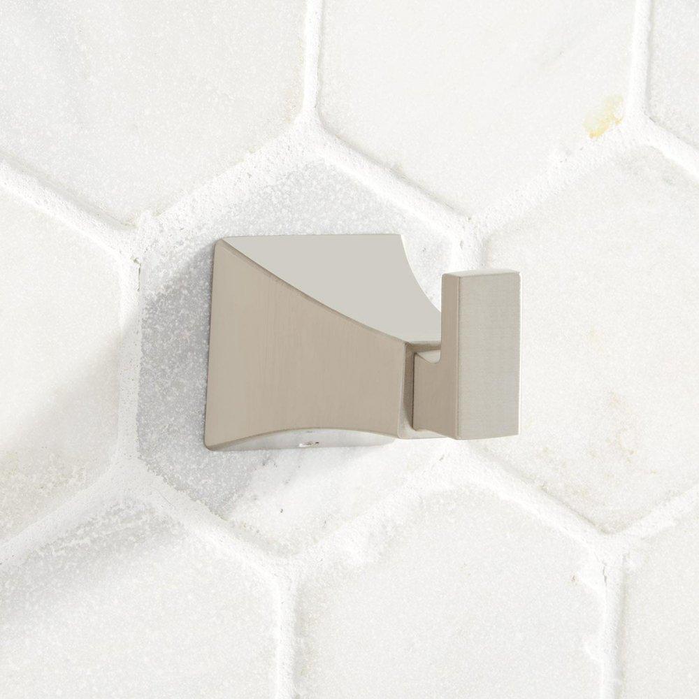 Signature Hardware Brushed Nickel 1 Robe Hook 