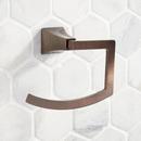 Signature Hardware Oil Rubbed Bronze Rectangular Open Towel Ring 