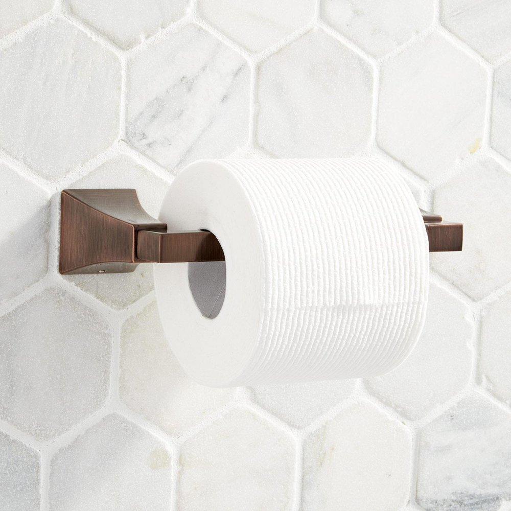 Signature Hardware Oil Rubbed Bronze Wall Mount Toilet Tissue Holder 