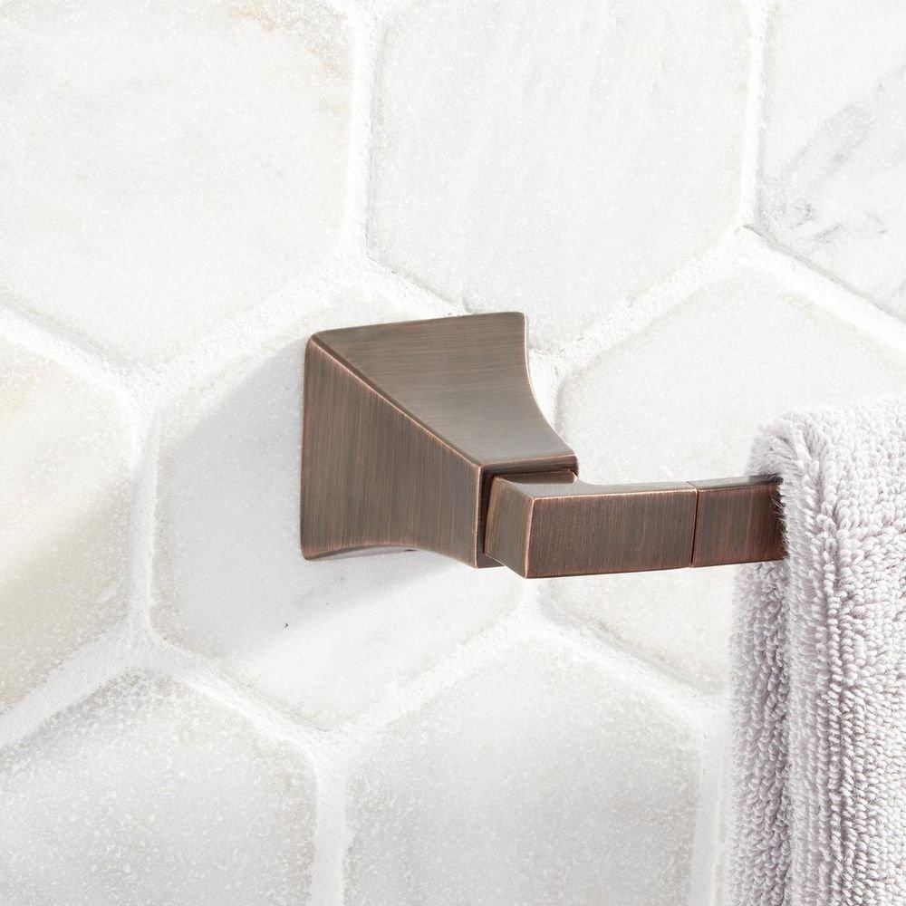 Signature Hardware Oil Rubbed Bronze 24 in. Towel Bar 