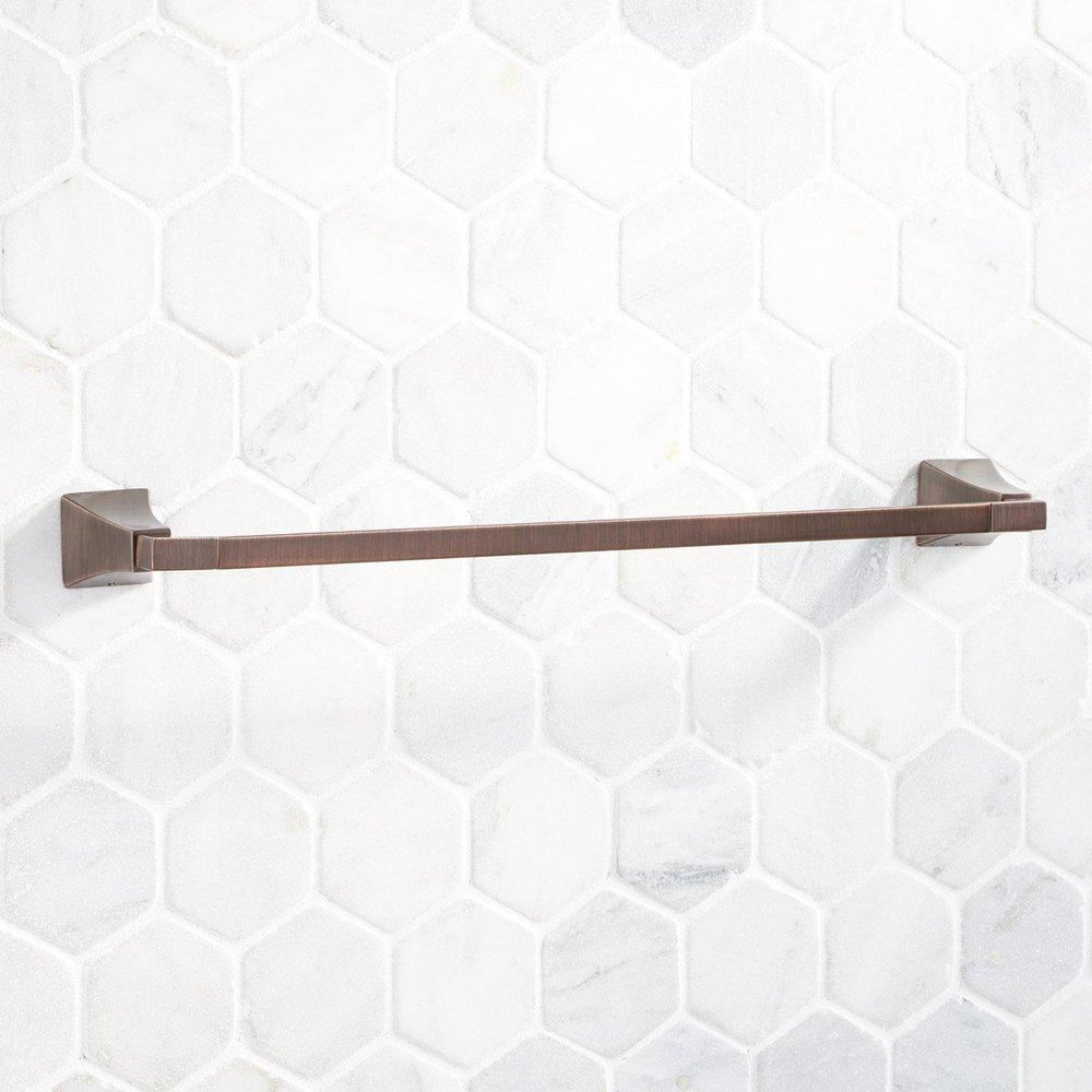 Signature Hardware Oil Rubbed Bronze 24 in. Towel Bar 