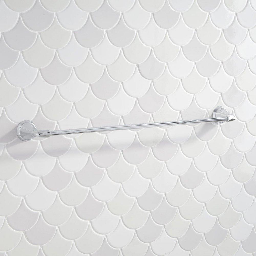 Signature Hardware Chrome 20-1/8 in. Towel Bar 
