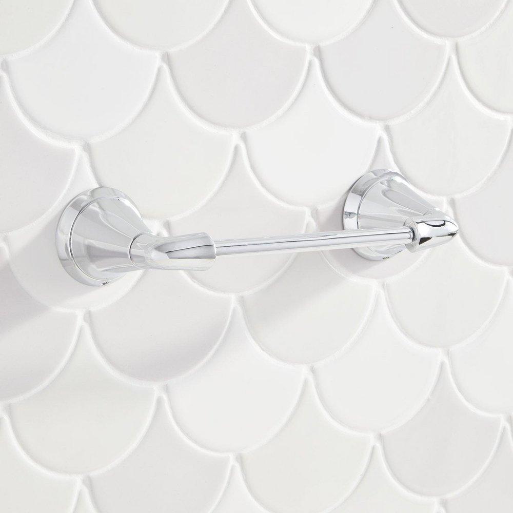 Signature Hardware Chrome Wall Mount Toilet Tissue Holder 