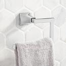 Rectangular Open Towel Ring in Polished Chrome