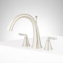 Signature Hardware Brushed Nickel Two Handle Roman Tub Faucet (Trim Only) 