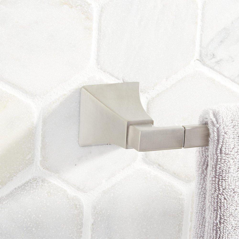 Signature Hardware Brushed Nickel 19-3/4 in. Towel Bar 