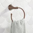 Signature Hardware Oil Rubbed Bronze Round Open Towel Ring 