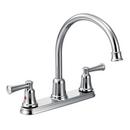Cleveland Faucet Group Polished Chrome Two Handle Widespread Kitchen Faucet 