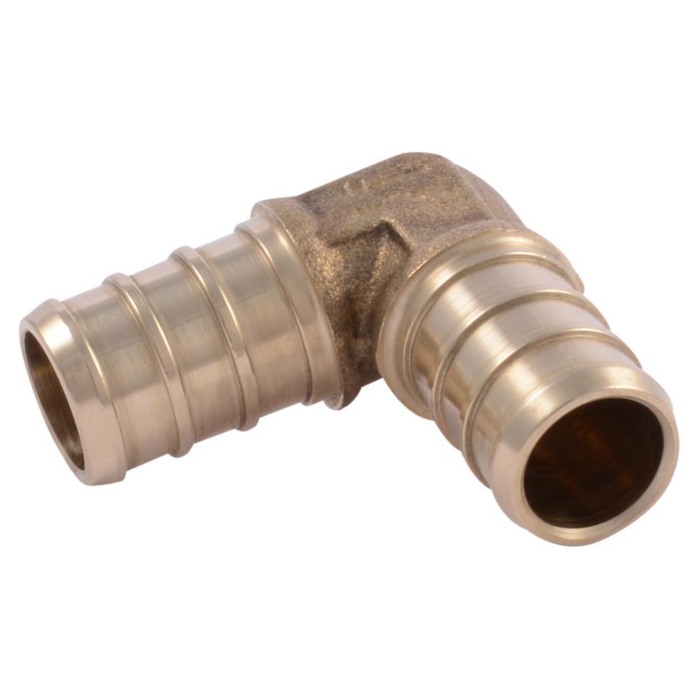 SharkBite&reg; Natural Brass Brass PEX Crimp 90&deg; Elbow 
