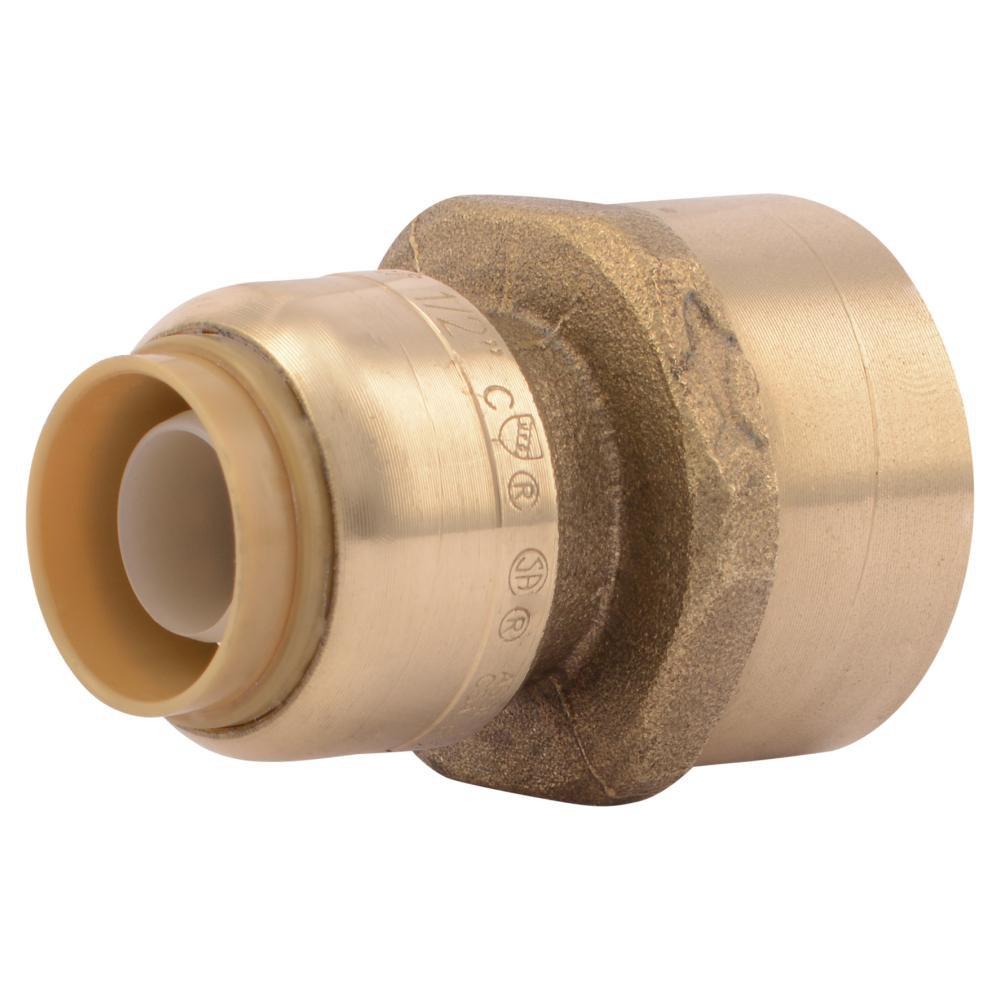 SharkBite&reg; Push x FNPT Brass Reducing Connector 