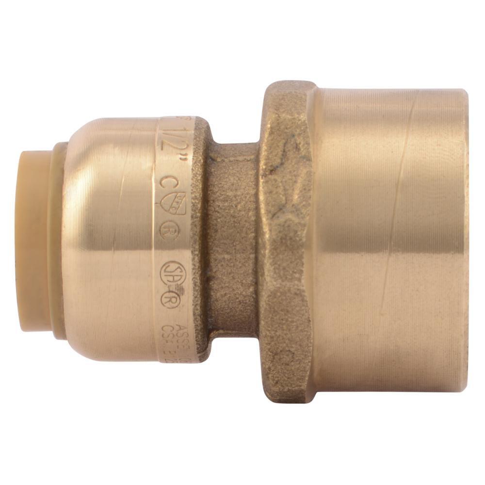 SharkBite&reg; Push x FNPT Brass Reducing Connector 