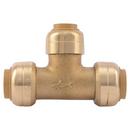 SharkBite&reg; Natural Brass Push Brass Reducing Tee 
