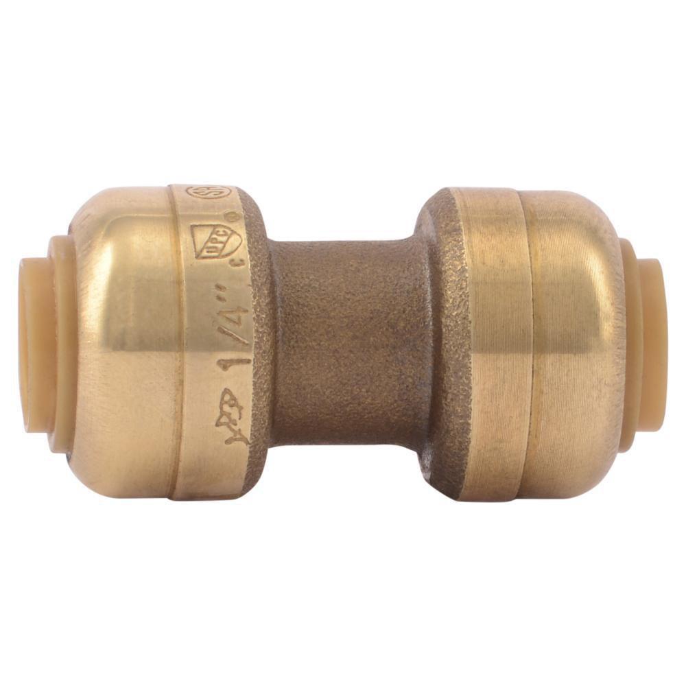 SharkBite&reg; Natural Brass Push Brass Coupling 