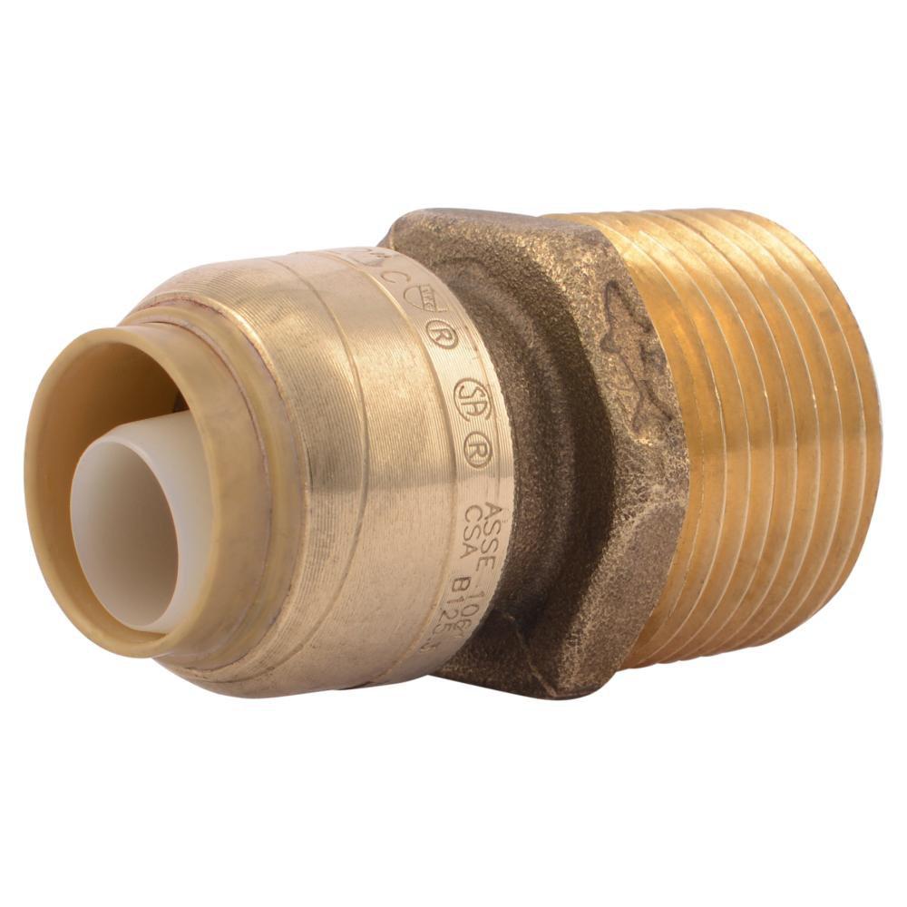 SharkBite&reg; Push-to-Connect x MNPT Global Brass Connector 