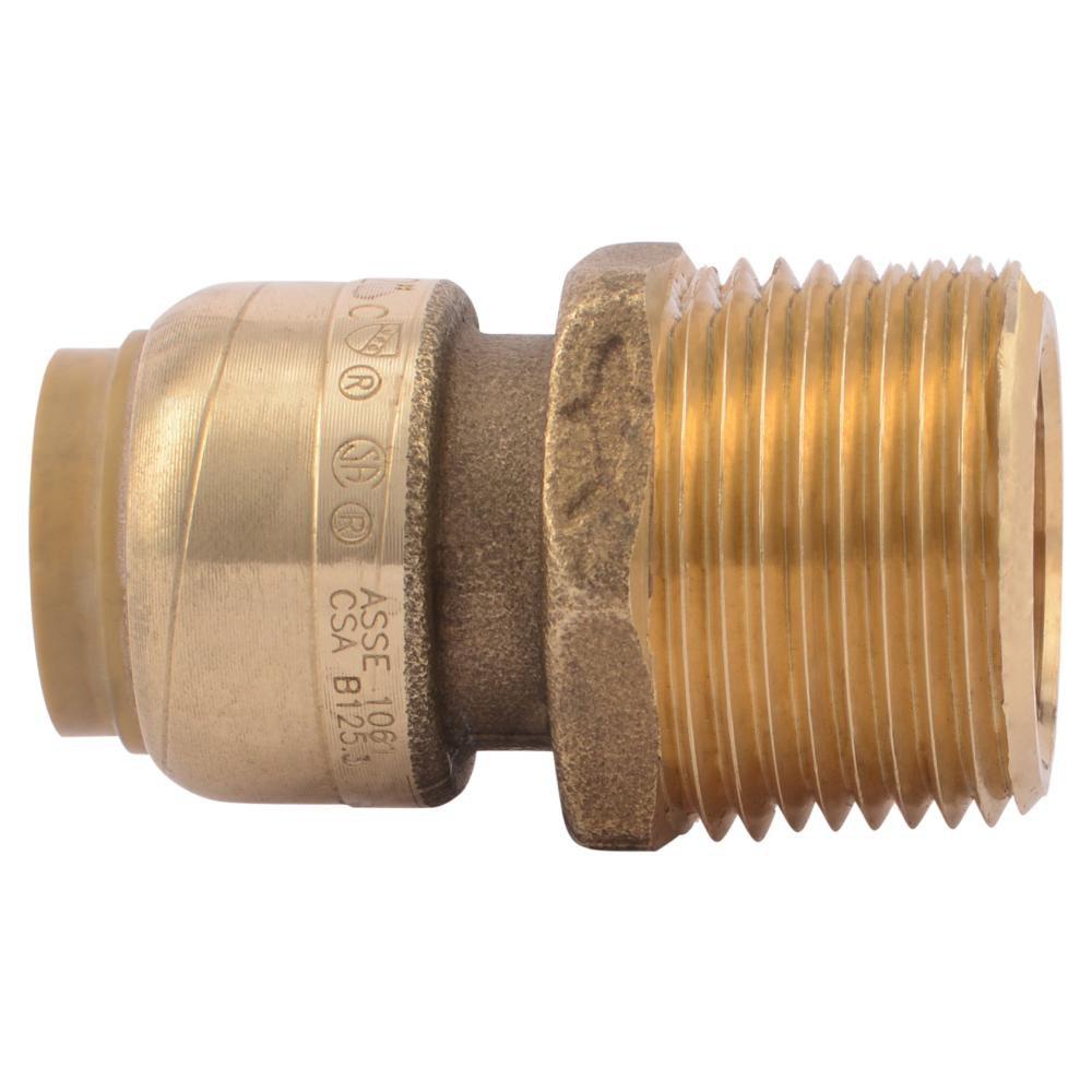 SharkBite&reg; Push-to-Connect x MNPT Global Brass Connector 
