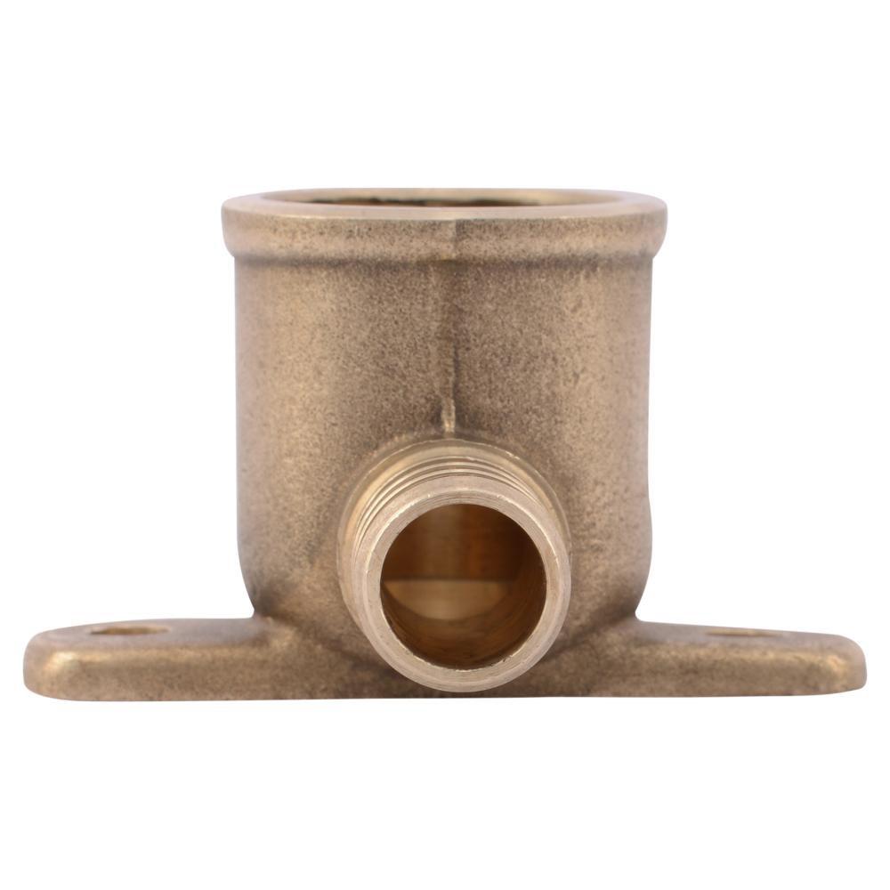 SharkBite&reg; Natural Brass Brass PEX Crimp x FPT 90&deg; Drop Ear Elbow 