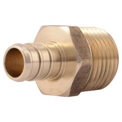 1/2 in. Brass PEX Crimp x 1/2 in. MPT Adapter