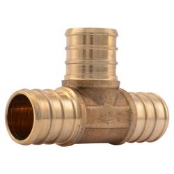3/4 x 3/4 x 3/4 in. Brass PEX Crimp Tee