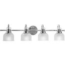 Progress Lighting Polished Chrome 35-1/2 in. 100W 4-Light Bath Light 