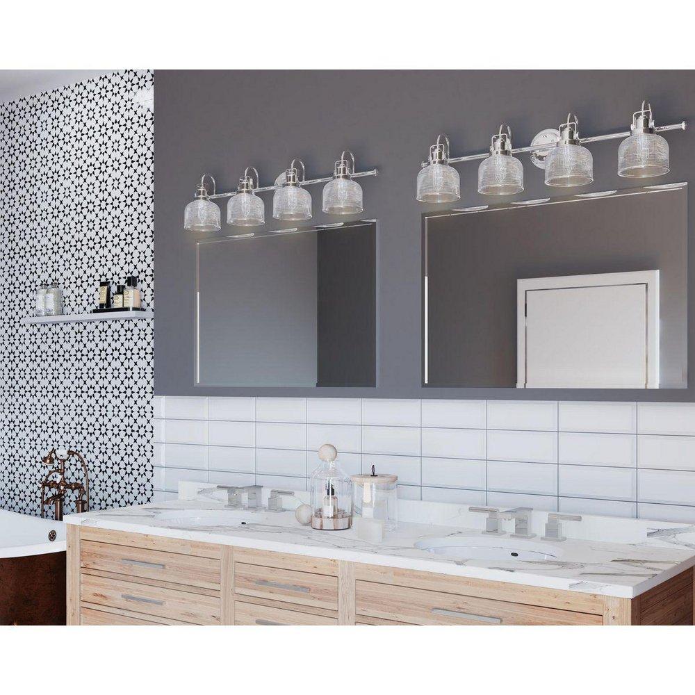 Progress Lighting Polished Chrome 35-1/2 in. 100W 4-Light Bath Light 