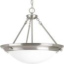 Progress Lighting Brushed Nickel 19-3/8 in. 100W 3-Light Medium E-26 Incandescent Pendant Light 