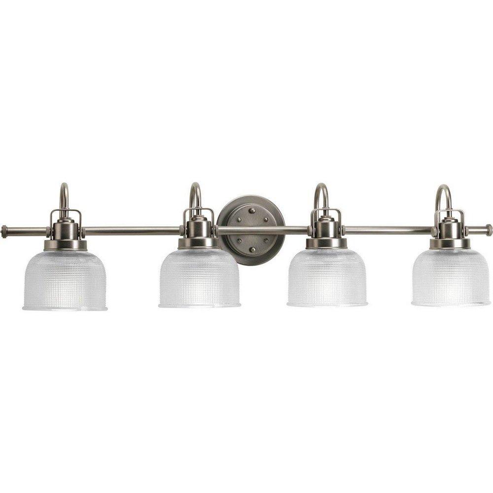 Progress Lighting Antique Nickel 35-1/2 in. 100W 4-Light Bath Light 