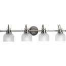 Progress Lighting Antique Nickel 35-1/2 in. 100W 4-Light Bath Light 