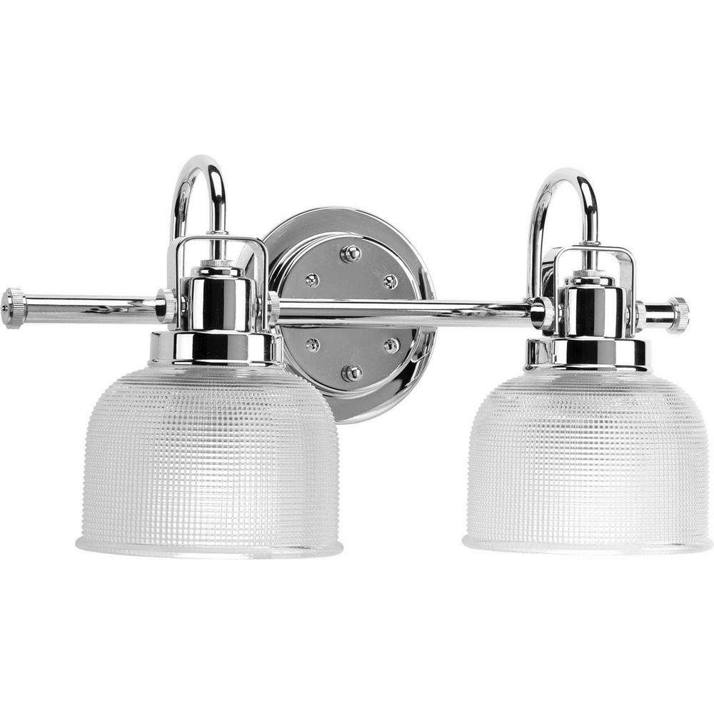 Progress Lighting Polished Chrome 100W 2-Light Medium Base Bracket 