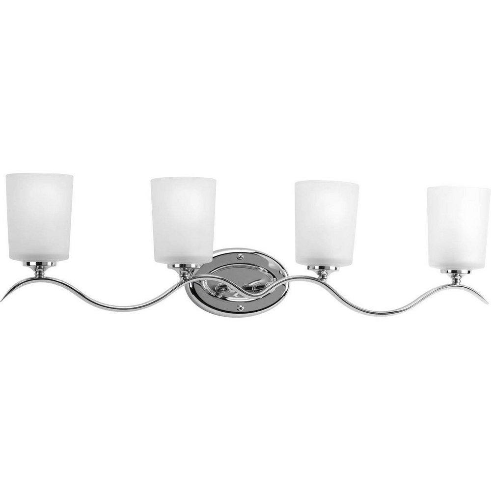 Progress Lighting Polished Chrome 4 Light 100W Vanity Light Fixture 