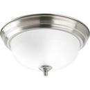 Progress Lighting Brushed Nickel 1-Light 60W Close-to-Ceiling Light Fixture 