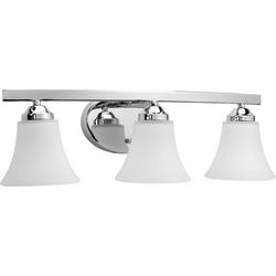 100W 3-Light Medium Bracket Fixture in Polished Chrome