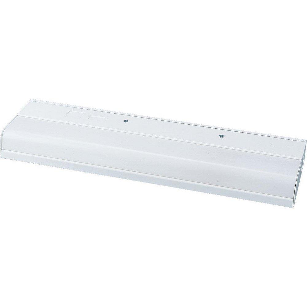 Progress Lighting White 24-1/4 in 17W 1-Light Fluorescent T8 Under Cabinet Light 