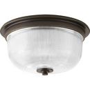 Progress Lighting Venetian Bronze 75W 2-Light 120V Medium Flushmount Ceiling Fixture 