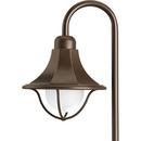 18W 1-Light Path Light with Etched Glass in Antique Bronze